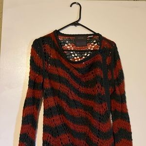 Anthropology - Guinevere lacy sweater - Freddy Krueger chic perfect for Fall